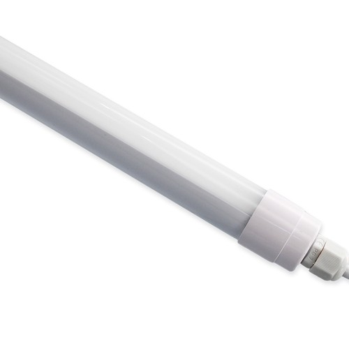 120cm 18W LED armatur, gennemfortrådet - IP65, Ø25cm