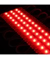 Vandtæt rød LED modul - 1,1W pr. stk, IP66, 12V, Perfekt til skilte og specialløsninger