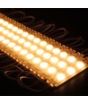 1,1W pr. stk Vandtæt varm hvid LED modul - 12V DC, IP66, Perfekt til skilte og specialløsninger