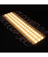 1,1W pr. stk Vandtæt varm hvid LED modul - 12V DC, IP66, Perfekt til skilte og specialløsninger
