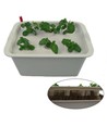 LEDlife hydroponisk plantekasse - Grå, 12 pladser, med luftpumpe, 10L