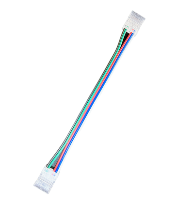 Samler med ledning til LED strip - 12mm, RGB+CCT COB, IP20, 5V-24V