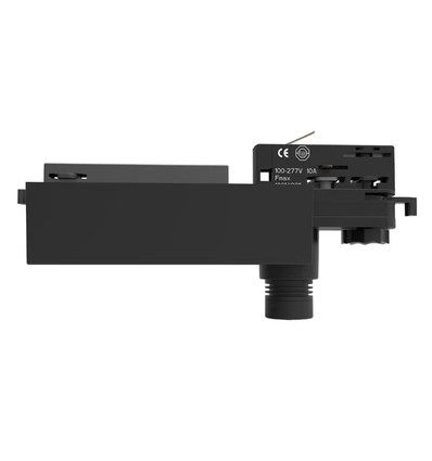 3W 3-faset LED nødbelysning til skinne - Sort, 3 timers batteri