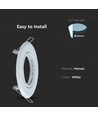 Downlight kit uden lyskilde - Hul: Ø7 cm, Mål: Ø9,3 cm, Hvid, vælg MR16 eller GU10 fatning