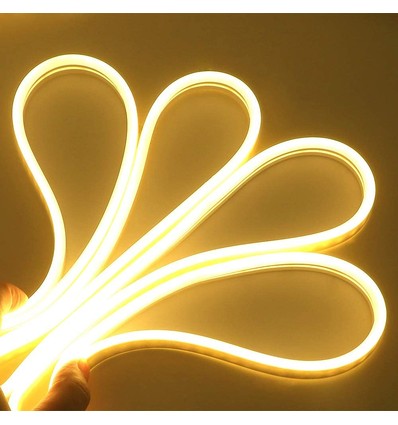 5m 6W/m Smal og fleksibel 5x11 Neon Flex LED - 12V DC, IP65