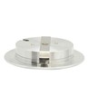 2,7W Ø6,8cm Reco68 møbelspot indbygning RA92 - 12V DC, Hul: Ø5,5 cm, Mål: Ø6,8 cm, børstet stål