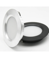 LEDlife Reco68 møbelspot indbygning RA92 - Hul: Ø5,5 cm, Mål: Ø6,8 cm, Sort, 2,7W, 12V DC