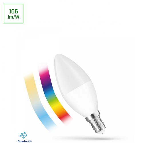 E14 4,9W Smart LED kertepære - RGBW+CCT, Bluetooth