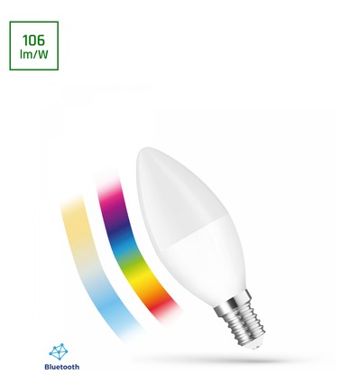 E14 4,9W Smart LED kertepære - RGBW+CCT, Bluetooth