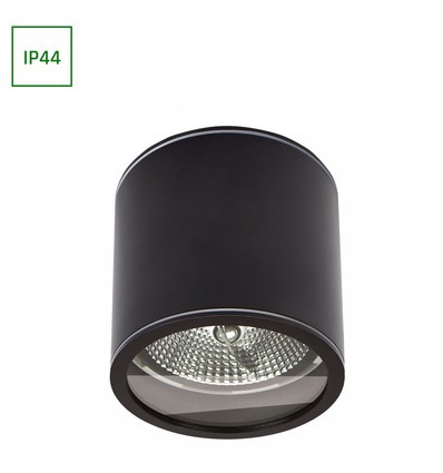 CHLOE AR111 GU10 IP44 118X114 ROUND BLACK