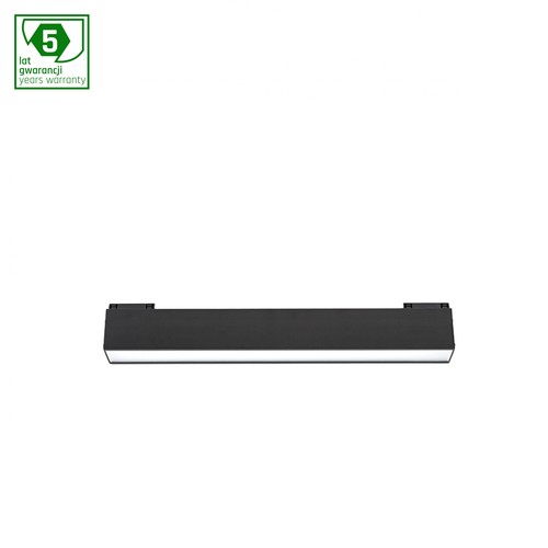 12W System Line S lineært modul, 24V - 33,7cm, RA90, 3000K, Osram LED, IP20, sort kabinet