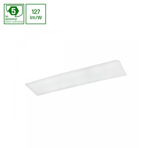 30x120 LED panel, 30W - 127lm/W, 3000K, 5 års garanti, hvid kant