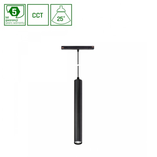 System Shift Smart Hangit Ophængt Skinne Lys 12W Sort CCT/Dæmp