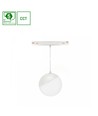 5W Dæmpbar SHIFT Smart Globe P Hængende Kugle Skinne Lys Ø100 - 165°, CCT, Hvid, 81.5cm kabel, Zigbee