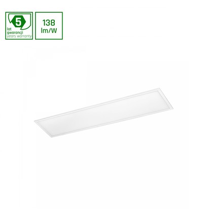 30x120 PHILIPS driver LED panel, 40W - 138lm/W, 6000K, 5 års producentgaranti, hvid kant
