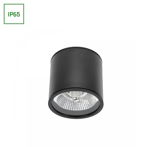 Chloe AR111 GU10 IP65 Rund Sort - uden lyskilde