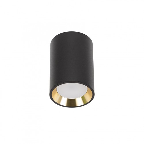 CHLOE mini P20 rund - uden lyskilde, hus sort, ring guld, kant sort