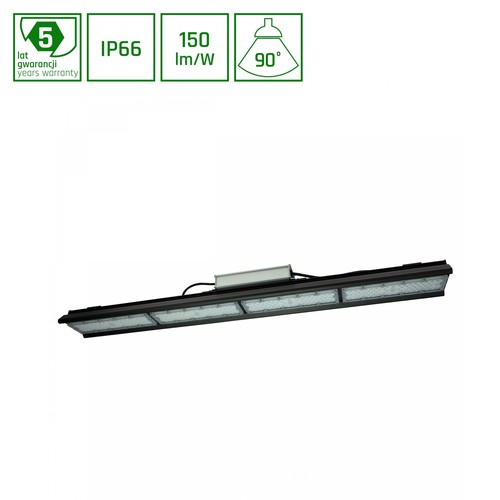 150W LED linje armatur til rækker i haller