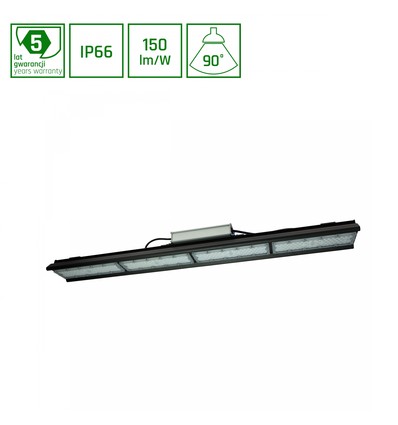 150W LED linje armatur til rækker i haller