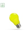 Spectrum 4,9W Gul LED pære - Matteret, E27, A50, 230V