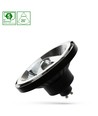 GU10 10W LED spot - AR111, 20° spredning, 5 års garanti, sort hus