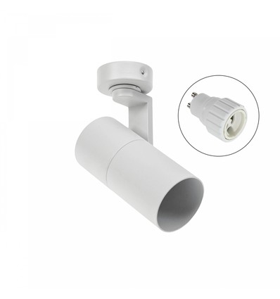 GU10 Væg/loftmonteret spot - Hvid, uden lyskilde