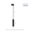 MADARA MINI RING GU10 SUSPENDED FOR TRACK 3F 230V IP25 FI55*200MM BLACK