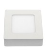 Algine Eco 6W - LED, firkantet, 230V, IP20, kold hvid, loftpanel, hvid ramme, overflademonteret