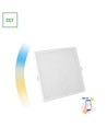 Algine 22W Smart CCT+Dæmpbar LED indbygningspanel - Firkantet, Wi-Fi, 2000lm, IP20, Hul: 20,5x20,5 cm, Mål: 21,5x21,5 cm