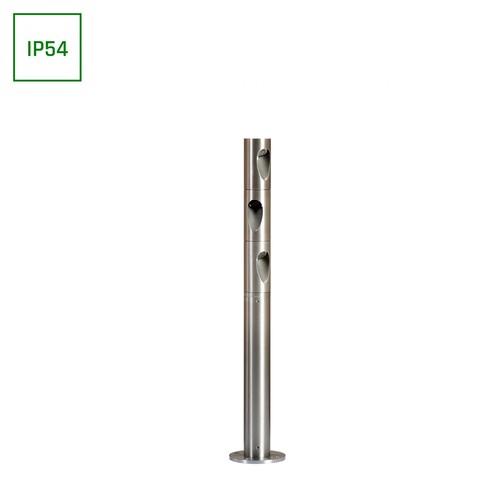 3W Ø4,2cm udendørs havelampe - IP54, rund, varm hvid, højde 40cm, inkl. lyskilde