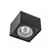 Firkantet AR111 påbygningsspot - Sort, aluminium, 145x145mm, vikbar, uden lyskilde