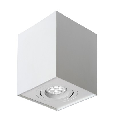 GU10 Chloe firkantet spot - Hvid, IP20, uden lyskilde