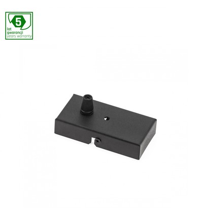 Sort monteringsboks i stål - 102x52x22 mm, IP20, 5 års garanti