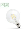 8W E27 LED globepære - Kultråd, klar, Ø12,5 cm, 230V, Spectrum