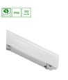 60cm 24W Limea LED armatur - IP65, 2400lm, 4000K, transparent cover, garage/værksted