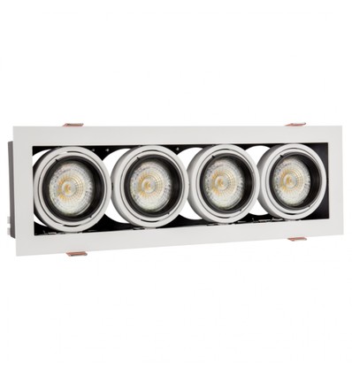 GU10 Væg/loftmonteret spot - Hvid, uden lyskilde