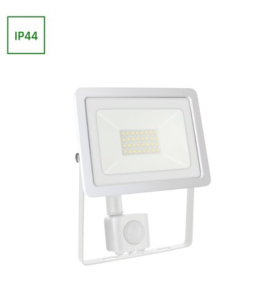 30W LED projektør med sensor - 4000K (Neutral hvid)