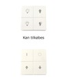 Lightbee ZigBee kontakt til FUGA - Udskiftelig tangenter