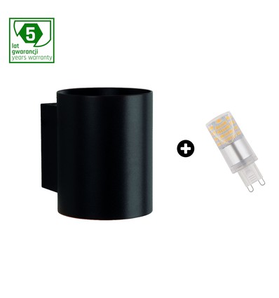 Sæt: Squalla G9 Rør + 4W LED pære - 6000K (Kold hvid)