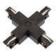 X-samler til 3-faset SPS skinner - Sort, Spectrum