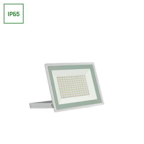 100W LED projektør, hvid - 9400lm, IP65, 6000K, udendørs