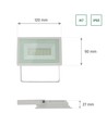 20W LED projektør - Hvid, arbejdslampe, IP65 udendørs
