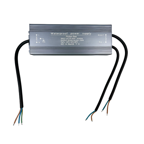 150W / 24V DC strømforsyning - 6.25A, IP67, Flicker free