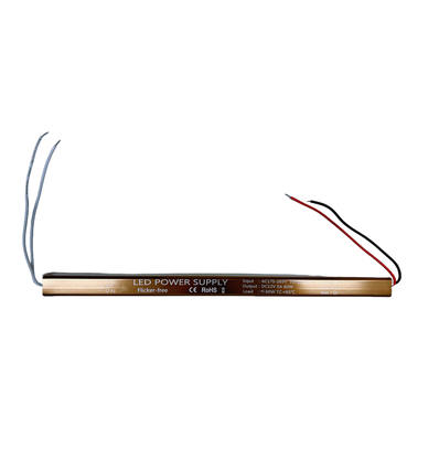 60W / 12V DC strømforsyning - 5A, IP67, Slim model, flicker free