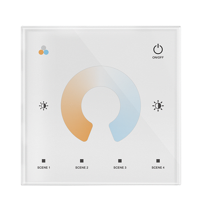LEDlife rWave CCT dæmper / kontroller til væg - dæmp + CCT, 12V-24V