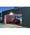 Smart Home vægsensor - LED venlig, PIR infrarød, 180 grader, Google Home, Alexa og smartphones, 230V, IP65 udendørs