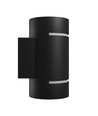 Indendørs G9 op/ned væglampe - Ø8 cm, IP20, sort 