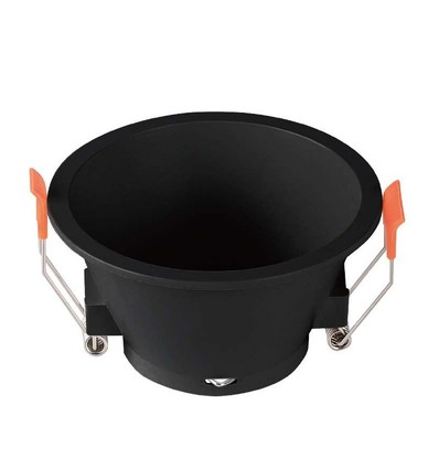 MR16 eller GU10 Downlight, blænder ikke - Uden lyskilde, sort, Hul: Ø8,3 cm, Mål: Ø9,3 cm