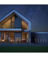 4W Luna op/ned væglampe - IP54 udendørs, CCT, 3 lyskulører, hvid, inkl. LED