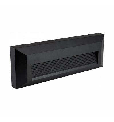 6W Encanta Asymmetric CCT væglampe - IP54, sort, 750lm, 3 lyskulører, facade/udendørs